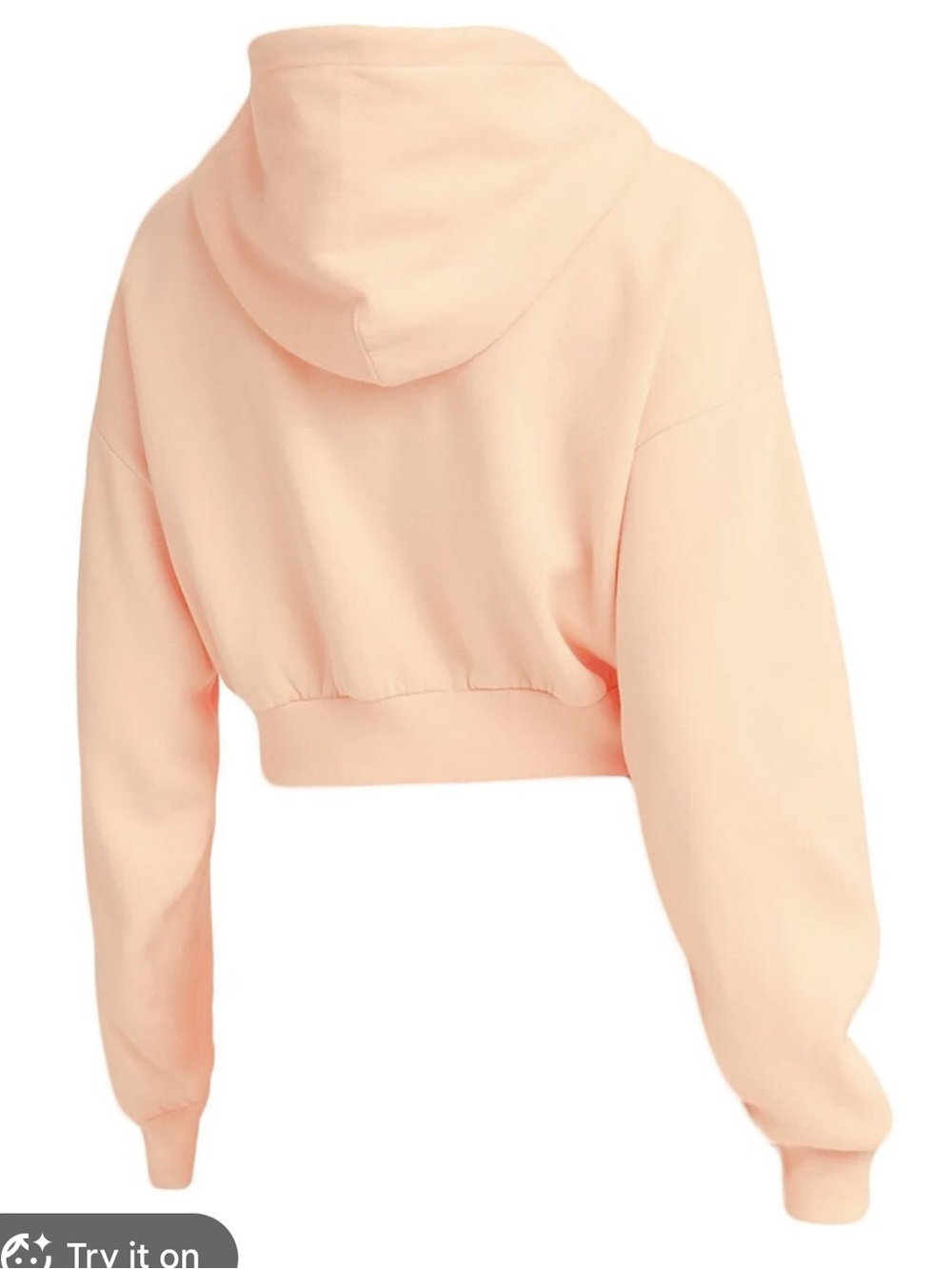 Levi's Women's Zip-Up Teddy Hoodie in Peach